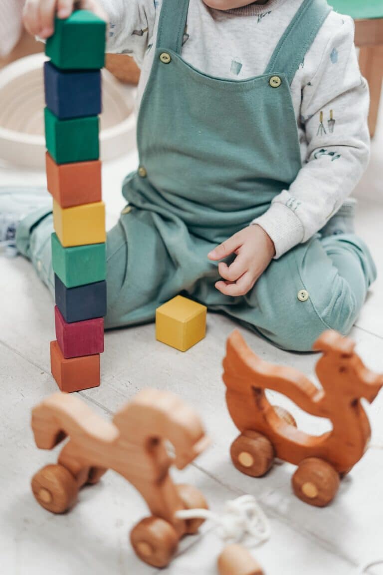 Photo of chid with blocks